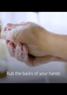 Washing hands with soap and water Washing hands with soap and water